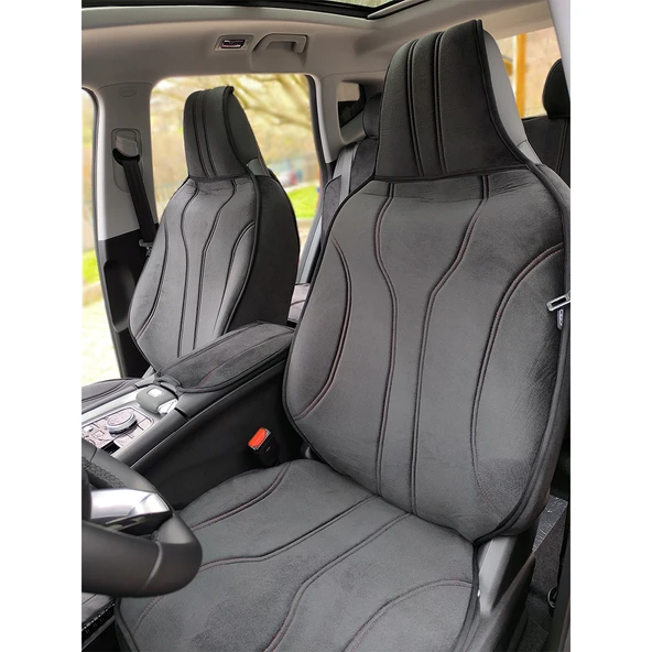 Bod Chery Tiggo 7 Pro Max Araca Özel Koltuk Kılıfı Koruyucu Luvi Serisi 2024-Sonrası Kırmızı