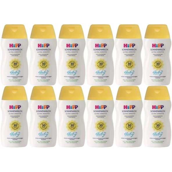 Hipp Babysanft Güneş Kremi -Yüz için Sonnen Gesıchtscreme 30 Faktör Ultra Sensıtıv 50ML (12 Li Set) ürün görseli