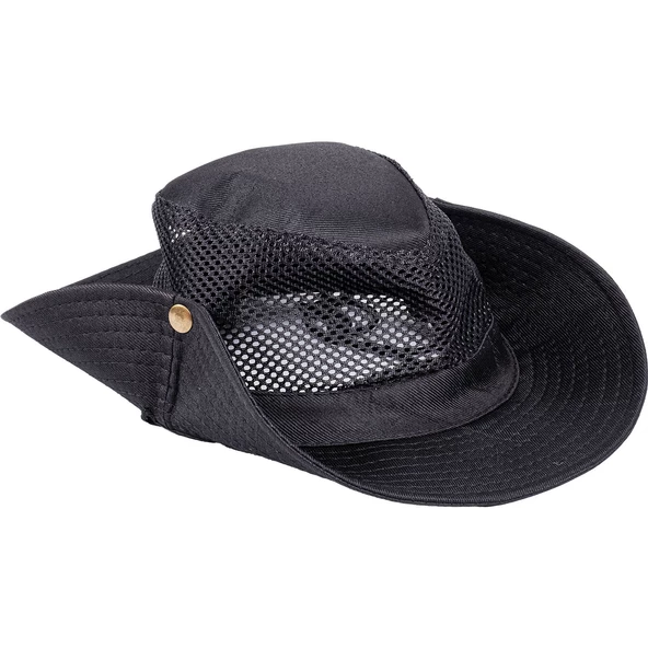 Fileli Outdoor Şapka - Balıkçı Şapka - Siyah - ART-7502 - Resim 2
