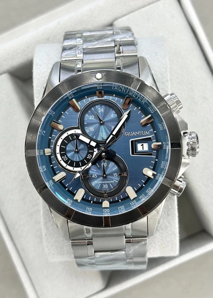 Quantum Çelik Kordon Fonksiyonlu Erkek Kol Saati ürün görseli 1