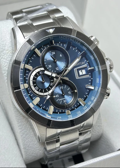 Quantum Çelik Kordon Fonksiyonlu Erkek Kol Saati - Resim 4