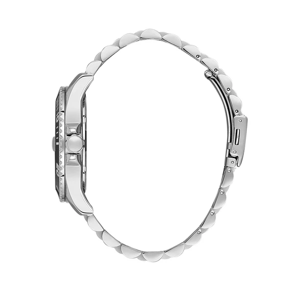 Daniel Klein DK.1.10724.1 Gümüş Siyah Takvimli Çelik Kordonlu Fosforlu Erkek Kol Saati - 2