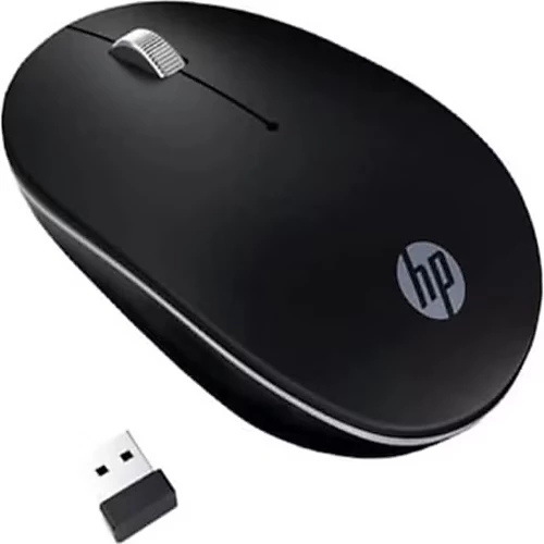 HP S1500 Plus Kablosuz Sessiz Siyah Mouse 2.4 GHz (Açma Kapama Tuşu )(Pilleri İçinde)