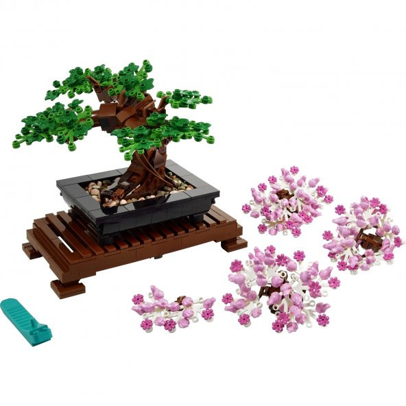 Lego Bonsai Ağacı 10281 - Yetişkinler için Hobi ve Sergi Amaçlı kendin Yap Dekoratif Botanik Yapım Seti (878 Parça) - 3