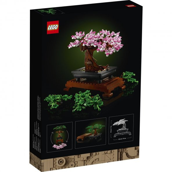 Lego Bonsai Ağacı 10281 - Yetişkinler için Hobi ve Sergi Amaçlı kendin Yap Dekoratif Botanik Yapım Seti (878 Parça) - 4