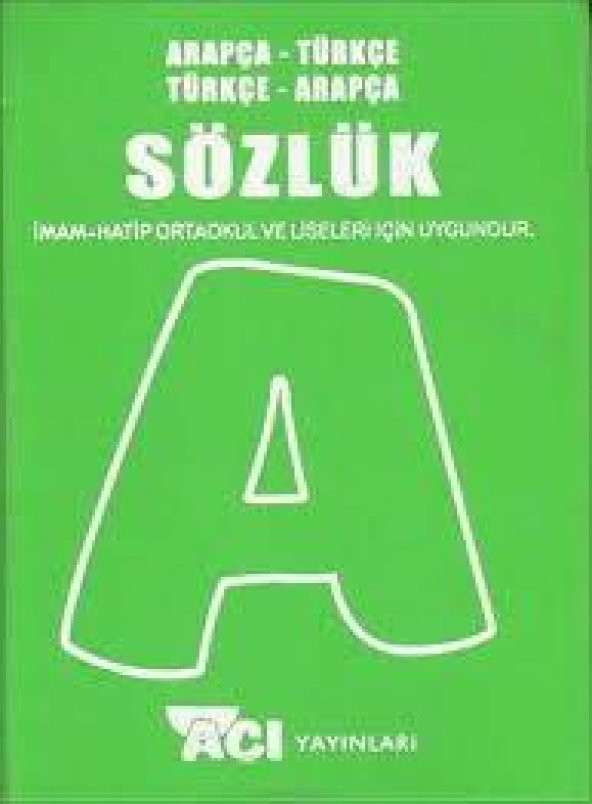 AÇI ARAPÇA SÖZLÜK