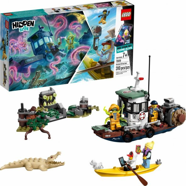 LEGO Hidden Side 70419 Batık Bot Yapım Kiti (310 Parça) - 1