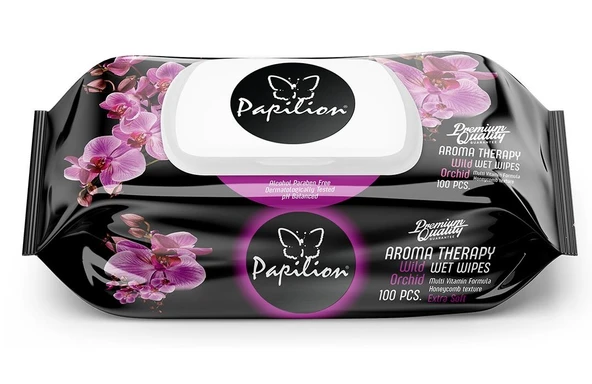 Papilion Islak Havlu Mendil 100 Yaprak Aroma Terapi (6 Lı Set) 600 Yaprak - 2