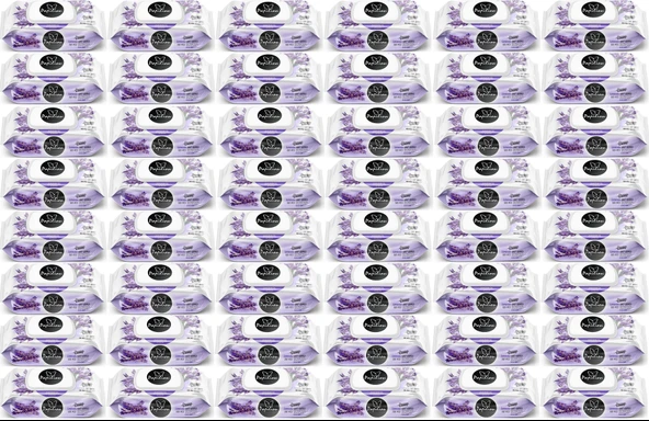 Papilion Islak Havlu Mendil 100 Yaprak Lavanta (48 Li Set) 4800 Yaprak