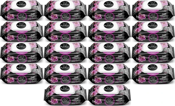 Papilion Islak Havlu Mendil 100 Yaprak Aroma Terapi (18 Li Set) 1800 Yaprak - 1