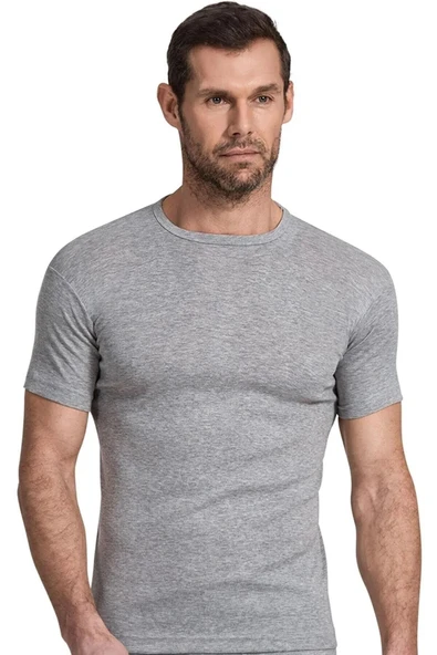 Namaldi Erkek Ribana O Yaka İnce Biyeli Fanila Atlet 111 - 6 Adet  Siyah 2XL - Resim 3