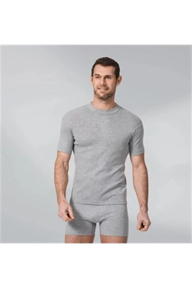 Namaldi Erkek Ribana Sıfır Yaka Fanila Atlet 114 - 3 Adet  Siyah L - Resim 3