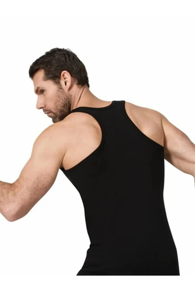 Namaldi Erkek Ribana Rambo Sporcu Atlet 133 - 6 Adet  Beyaz L - Resim 5