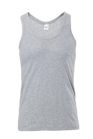 Anıt Erkek Ribana Klasik Askılı Atlet 1104 - 3 Adet   Beyaz 2XL - Resim 3