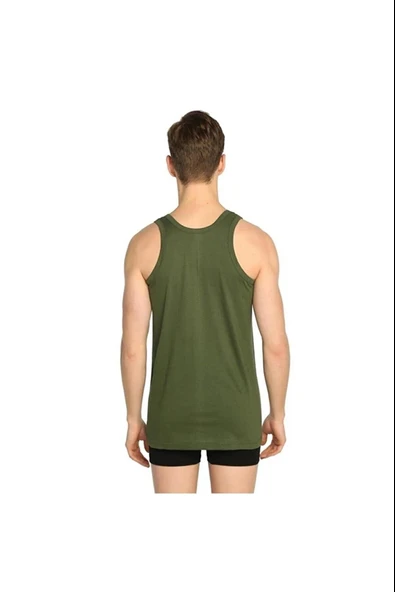 Seher Yıldızı Erkek Renkli Askılı Atlet 001 - 6 Adet  Siyah 2XL - Resim 6