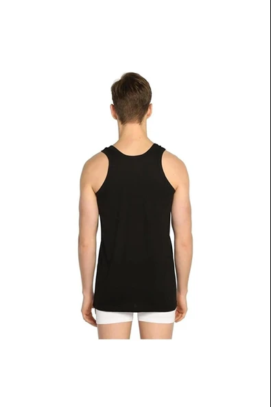 Seher Yıldızı Erkek Renkli Askılı Atlet 001 - 6 Adet  L Gri - Resim 6