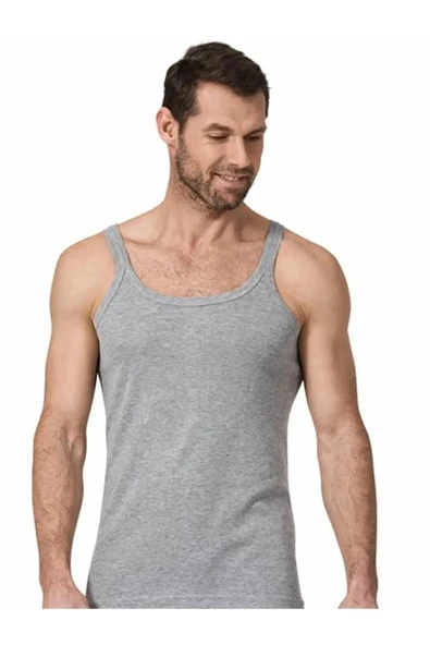 Namaldi Erkek Ribana İnce Askılı Atlet 122 - 3 Adet  Siyah 2XL - Resim 4