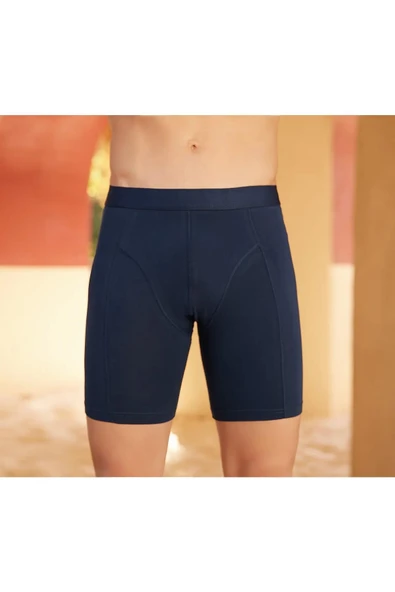 Berrak Erkek Likralı Uzun Boxer 1125 - 3 Adet  Beyaz 3XL - Resim 5