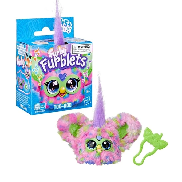 Furby Furblets Too-Koo Mini Friend, 45+ Ses ve Müzik, 6 Yaş ve Üstü İçin Elektronik Peluş
