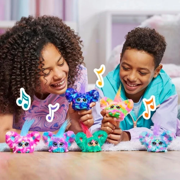 Furby Furblets Loo-Lay Mini Friend, 45+ Ses ve Müzik, 6 Yaş ve Üstü İçin Elektronik Peluş - 5