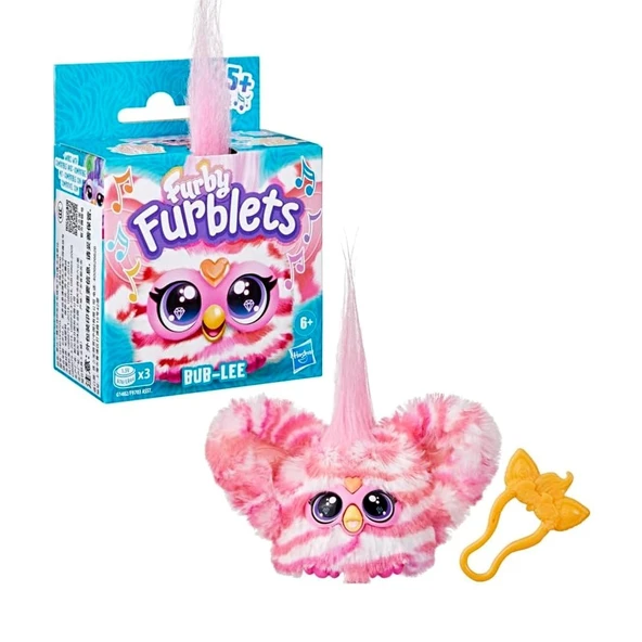 Furby Furblets Bub-Lee Mini Friend, 45+ Ses ve Müzik, 6 Yaş ve Üstü İçin Elektronik Peluş