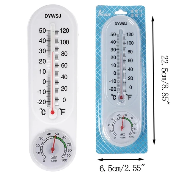 Ayt Powermaster Pm-24665 Sıcaklık Nem Ölçer Analog Termometre -20 +50 Derece Arası Ölçüm Ev Duvar Tipi - 6