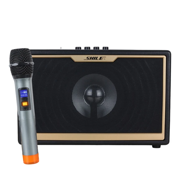 Shile SD-1 Portatif Hoparlör El Mikrofonlu Usb Sd Kart Bluetooth Seyyar Anfi Taşınabilir Hoparlör - 1