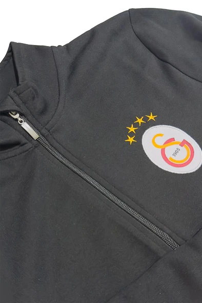 Galatasaray Orijinal Lisanslı Siyah Balıkçı Yaka Sweat - 4
