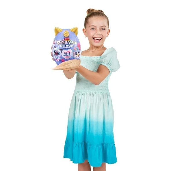 Rainbocorns Kittycorn S3 Sürpriz Paket Nia Peluş Oyuncak, Slime, Süpriz Yumurta, 3+ Yaş ve Üzeri İçi - 4