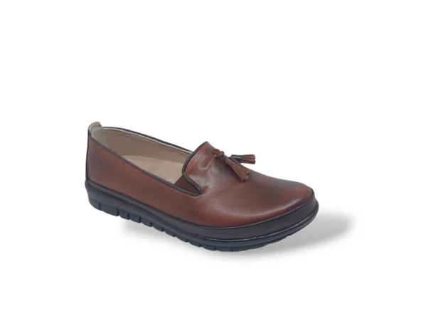 Zerhan 1700 Kadın Taba Günlük Kullanım Comfort Ayakkabı - Resim 4