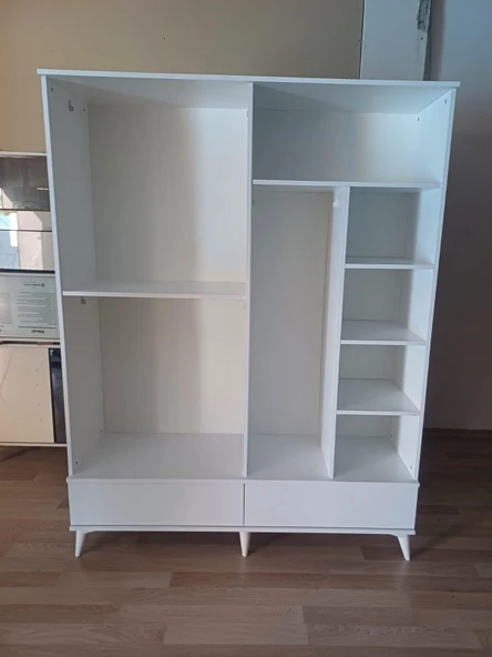 PANJUR BEYAZ 4 KAPILI DOLAP - Resim 2