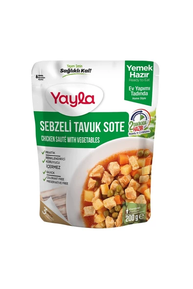 Yayla Yemek Hazır Sebzeli Tavuk Sote 200 gr