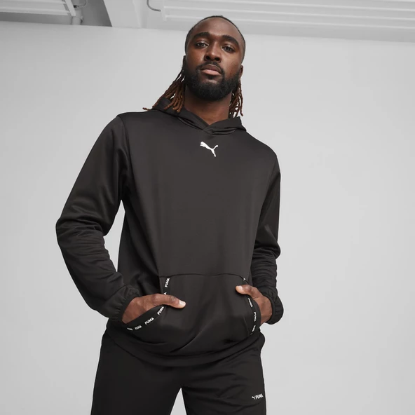 Puma 524935-01 FIT PWR Fleece Hoodie Sweatshirt Erkek Kapüşonlu Sweatshirt - 7