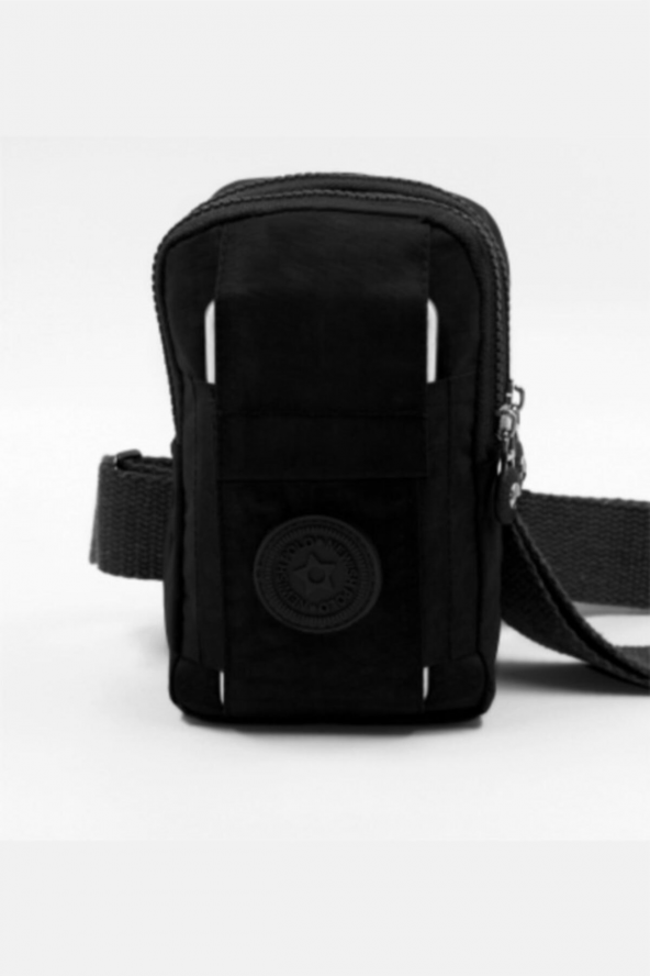 Zigga 02046 Siyah Telefon Bölmeli Mini Çapraz Göğüs Çantası - Resim 5