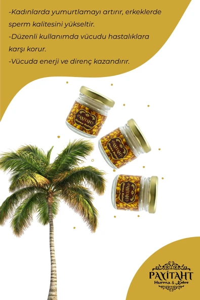 Katıksız Payitaht Medine Hurma Poleni 20G. 100 Saf 5li paket - 4