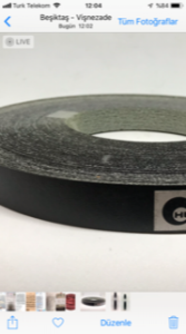 MOBİLYA KENAR BANDI 20MMX50MT SİYAH ÜTÜ BANDI 0,40MM