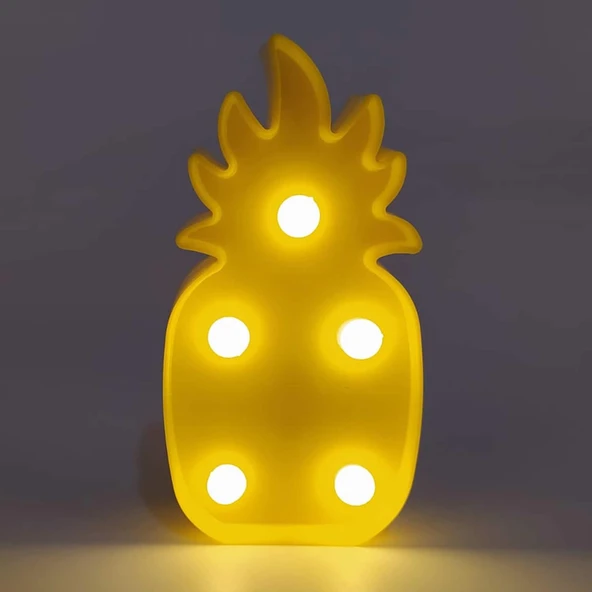 ANANAS DEKORATİF LED LAMBA 12X6,5X2,5 CM