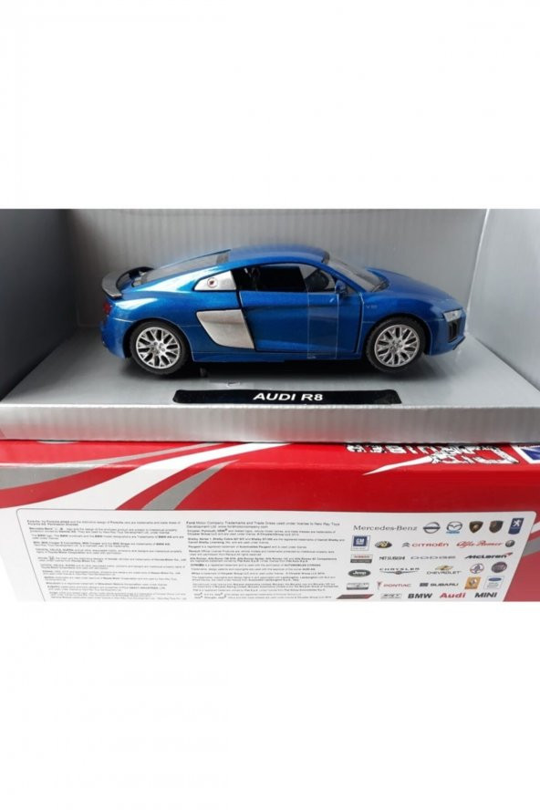 Audi R8 Kapıları Açılır Diecast Audi Newray Metal Araba Mavi