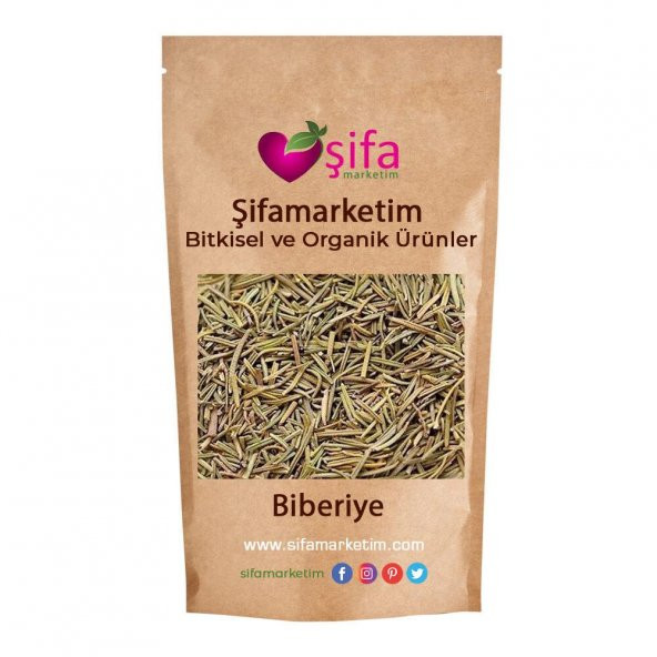Şifamarketim Kurutulmuş Biberiye 100 Gr