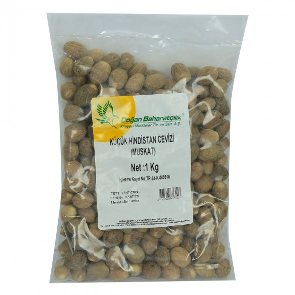 Doğan Hint Cevizi Muskat Küçük Hindistan Cevizi Doğal 1000 gr Paket - 2
