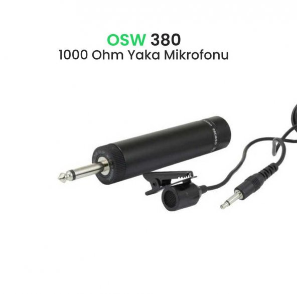 Osawa OSW 380 Kablolu Yaka Mikrofonu -cami yaka mikrofonu