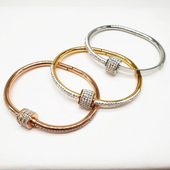 Kalın Halkalı Kadın Bileklik - 6