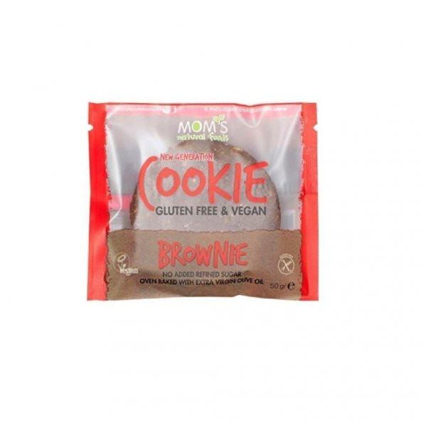 Mom's Natural Foods Cookıe Gluten Free & Vegan Brownıe 50g e ürün görseli 1