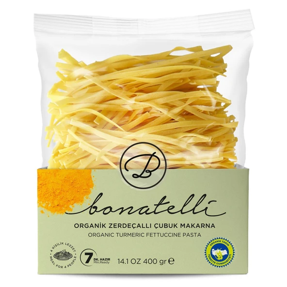 Bonatelli Organik Zerdeçallı Çubuk Makarna 400 g e