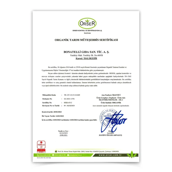 Bonatelli Organik Makarna Yeşil Mercimek Unlu Çubuk Makarna 400 g e - 3