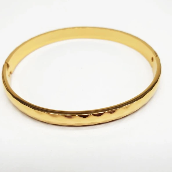 Altın Renk Burgu Desenli Kadın Bileklik - 6