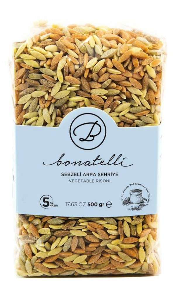 Bonatelli Sebzeli Arpa Şehriye 500 g ℮