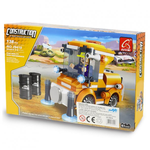 Ausini İnşaat Seti 138 Parça - 4