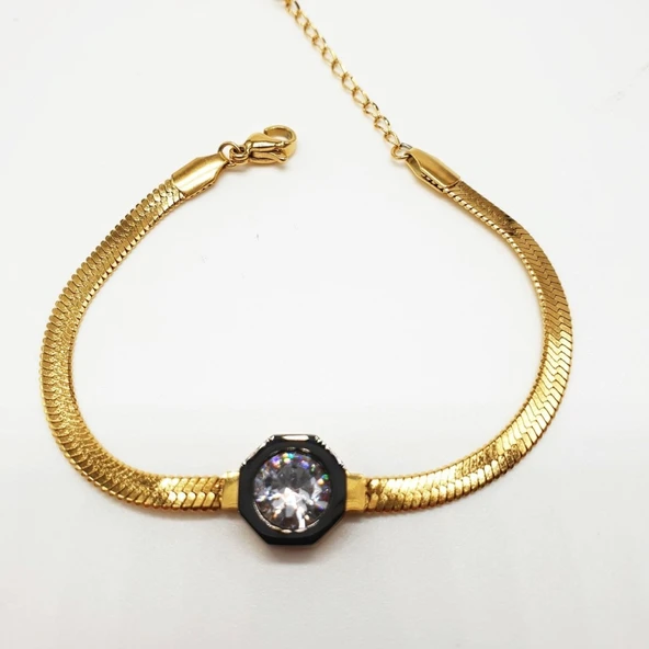 Balık Sırtı Taşlı Bayan Bİleklik - 9