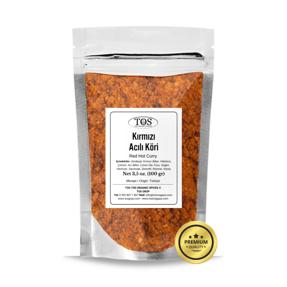 Kırmızı Acılı Köri 100 gr (1. Kalite)